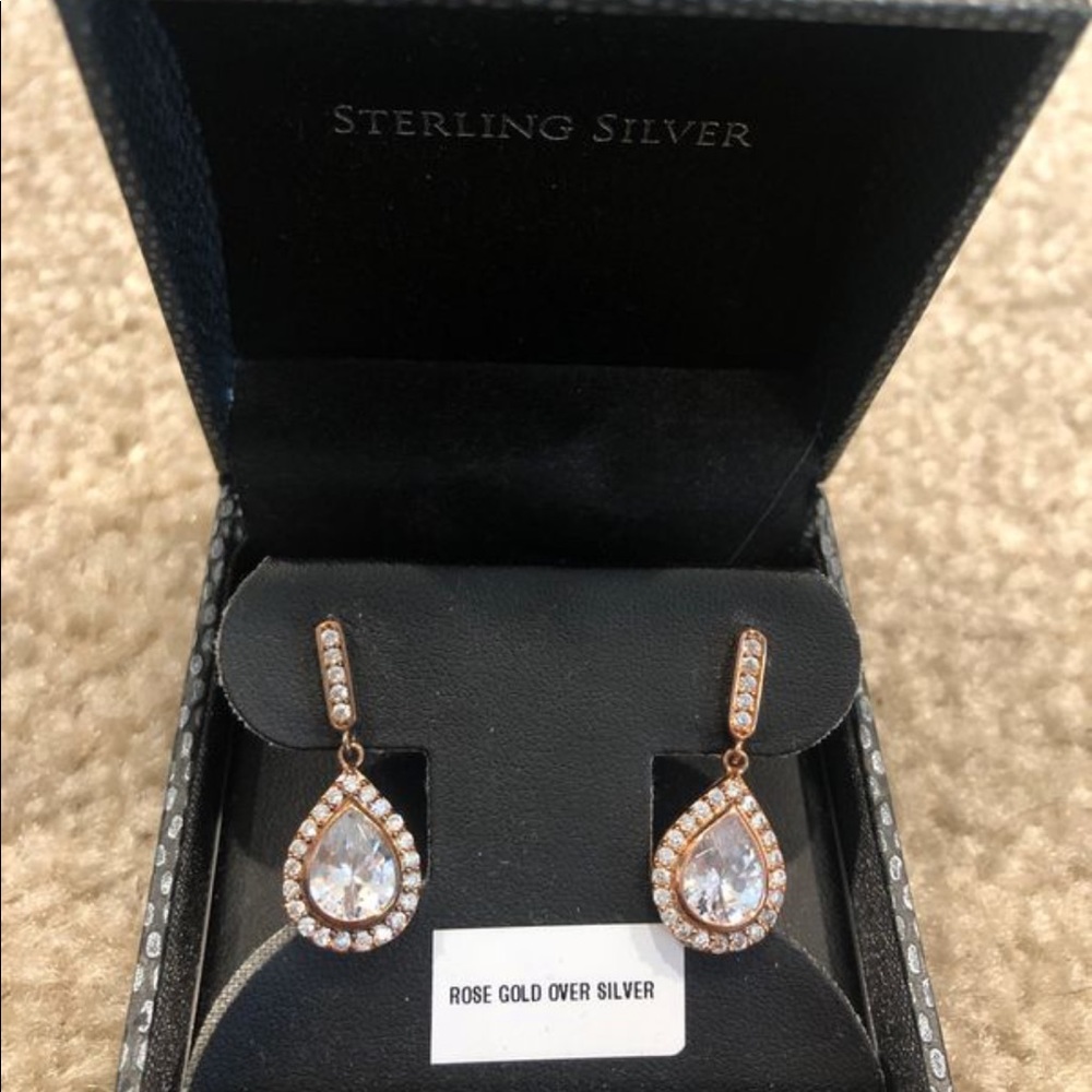 Rose gold earrings